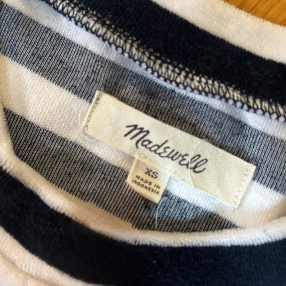 🔶 Madewell Navy and White Mini Dress 🔶 - Picture 7 of 7